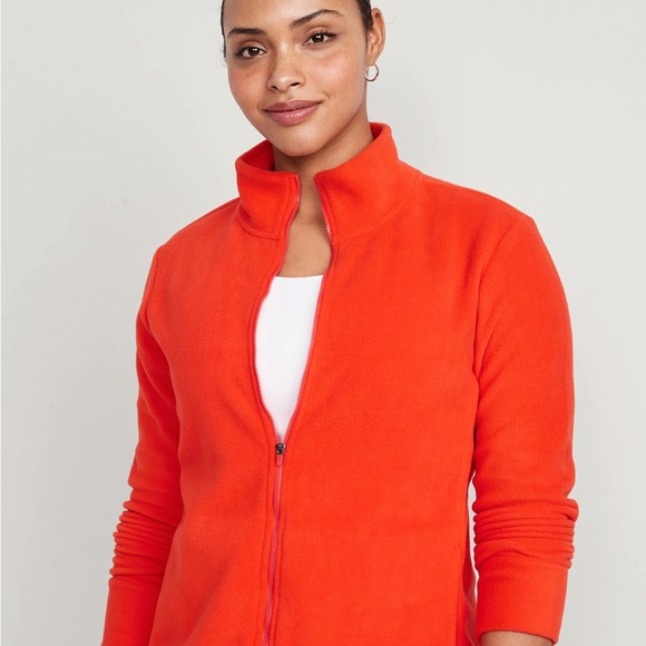 NWT  OLD NAVY Full-Zip Fleece Jacket Color: Mystic Fire - Picture 4 of 7